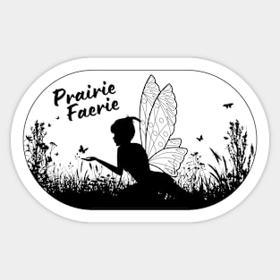 Prairie Faerie Oval Sticker